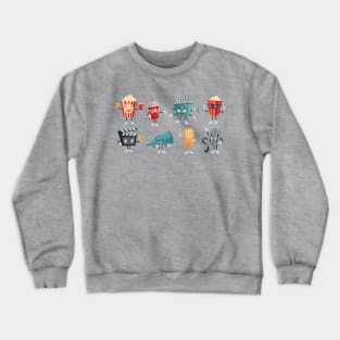 cartoon cinema theme Crewneck Sweatshirt